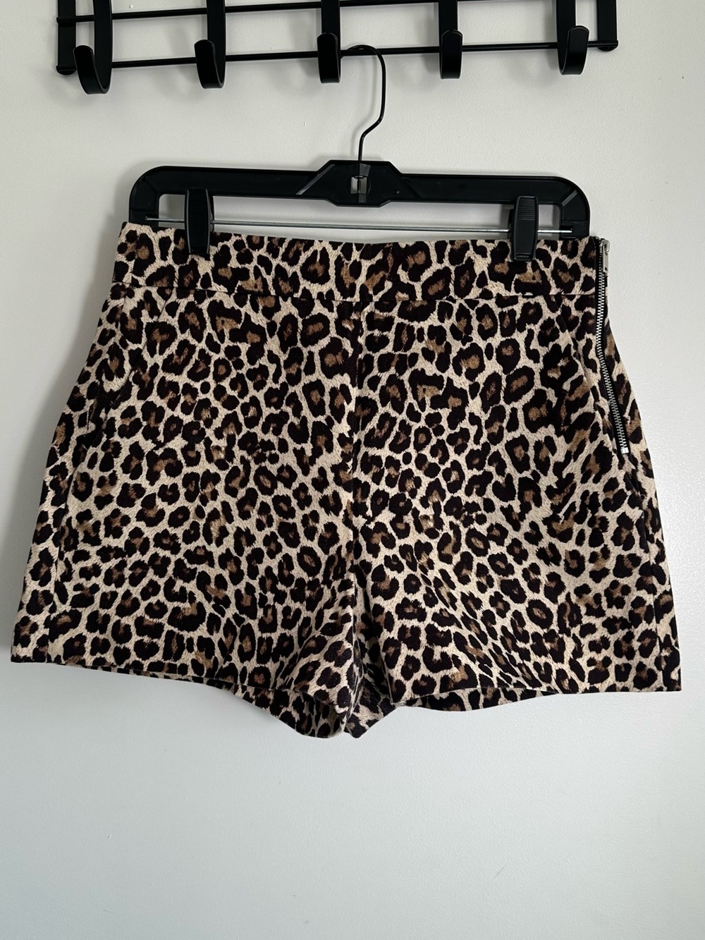 Leopard Print Women’s Shorts - Brown/Black
